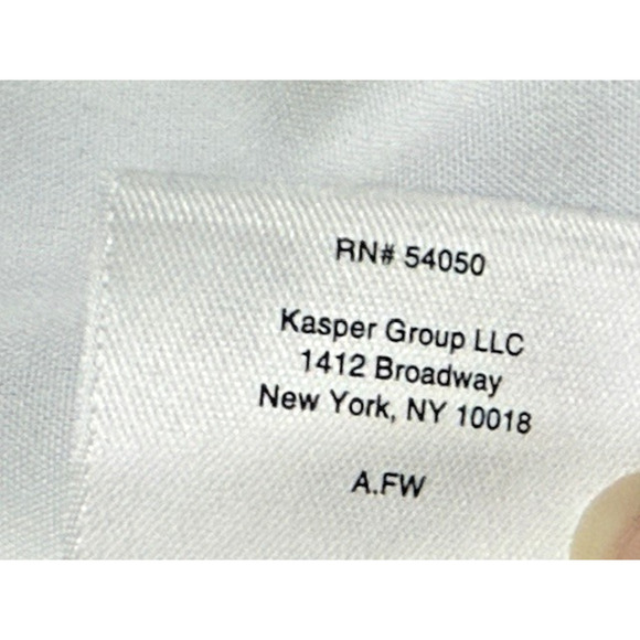 KASPER Women’s Size 14 Wedgewood Multi Blue & White Striped Linen Blazer Jacket - Picture 5 of 9